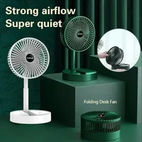 2026 Desktop Foldable Retractable Small Fan Mini Portable Charging USB Home Low Noise High Duration Standby Mini Electric Fan