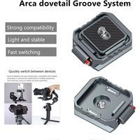 Uniwersalny zacisk szybkozłączki Arca HOT z płytą mocującą 1/4'' 3/8'' do szybkiego wymiany, zestaw do lustrzanek cyfrowych, gimbalów, statywów, stabilizatorów DJI PD