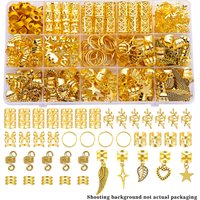 70Pcs Alloy Mixed Style Hair Ring Set Of Hair Accessories DIY Dreadlock Boho Style For Women Music festival party(Valentine'Day)