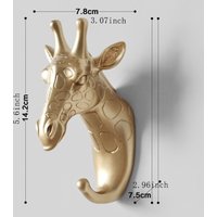 Gifts Portable Animal Head Hook Wall Mounted Multi-function Horse Deer Elephant Rack Bathroom Accessories Giraffe Hooks