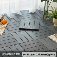 5 Pieces Of Wood Plastic Flooring Splicing Waterproof Balcony Outdoor Balcony Flooring Kit, Durable And Easy To Clean