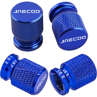 4PCS Car Wheel Tire Valve Caps Tyre Stem Covers Airdust Waterproof For CHERY JAECOO J5 EV J7 J8 2023-2026 Auto Accessories