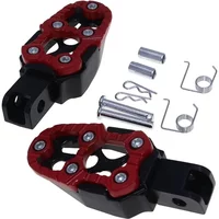 1 Pair Motorcycle Modification Aluminum Alloy Pedals Rear Anti Slip Pedal Universal Foot Pedal Motorcycle Accessories