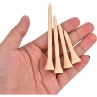 100Pcs/Set Golf Tees Bamboo Tee Golf Balls Holder 4 Size Stronger than Wood Tees