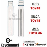 10PCS Key Blade Lexus/Toyota Type TOY48 TOYO-36 KD BLADE For KD KD900 VVDI Remote Blade Lishi TOY48 For Lexus Toyota Subaru 77#