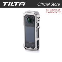 TILTA Full Camera Cage Kit for Insta360 X5 Accessories Protector With Horizontal Mounting Plate Titanium Gray TA-T90