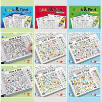 Kids Hidden Object Coloring Book Look&Find Activity Workbook Educational Puzzle Book for Visual Perception Focus and Attention