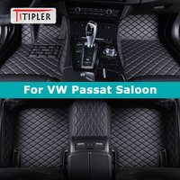 TITIPLER Custom Car Floor Mats For VW Passat Saloon B5 B5.5 B6 B7 B8 B9 Auto Carpets Foot Coche Accessorie