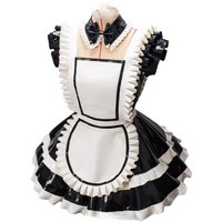 Latex women's underskirt and latex dress, handmade, with customizable colors and sizes