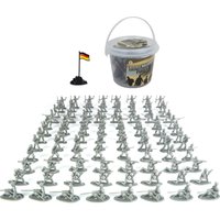 77HD 100PCS Mini Static Small Soldier Person Military Model Plastic Soldier Mannequin Children Fighting Toy Multiple Posture