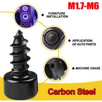 Black M1.7 M2 M2.2 M2.3 M2.5 M2.6 M3 M3.5 Hex Hexagon Socket Cap Head Self Tapping Screws M4 M5 M6 8.8 Grade Carbon Steel Blots