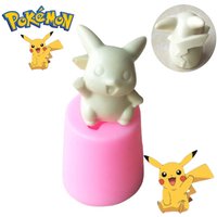 pocket elf 3D Candle Wax Anime Silicon Mold Cake Tools Cartoon Kids Chocolate Candy Dessert Cupcake Kitchen Baking Mould