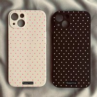 Small Polka Dot Phone Case For iPhone 17 Air 16 e 15 14 13 12 11 Pro Max Plus Mini SE 2020 2022 Shockproof Cover Fundas