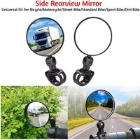 AliExpress NONE Motorcycle Mirrors Universal Bicycle Scooter E-Bike Handlebar Riding Cycling Mirror Adjustable 360 Rotation ABS Side Mirror