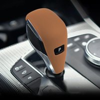 Leather Overlays Gear Shift Knob Cover Interior Trim For BMW 3 Series 4 Series 2 Series Z4 X3 X4 Car Accessories Auto