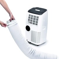 Insulated Air Conditioner Hose Cover Wrap Gray Polyester Washable Protective Sleeve for Cooling Heating System 120cmx15cm