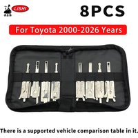 8PCS For TOYOTA 2000-2026 Years Lishi 2in1 Decoder For Corolla TOY43AT TOY43 TOY48 TOY2018 TOY2 TOY2014 TOY47 Locksmiths Tool