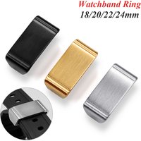18/20/22/24mm Metal Watch Strap Holder Loop for Casio Watchband Keeper Stainless Steel Metal Ring Universal Band Keeper Ring