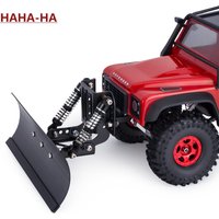 CNC Machined Aluminum Snow Plow Adjustable for 1/18 1/24 RC Crawler Car TRX4M Bronco Defender SCX24 Upgrade Part