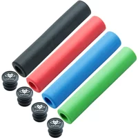 2pcs/1 Pair Mountain Road Cycling Bike Bicycle MTB Handlebar Cover Grips Smooth Soft Silicone Anti-slip Handle Grip Lock Bar End
