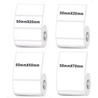 50mm Width Thermal Label Sticker White Self-Adhesive Label Paper Price DIY Gift Tag Clothing for Thermal printer