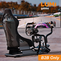 LRS07-BS PC PS4 PS5 Gaming Car Truck Racing Sim Simulator Driving Cockpit Rig For G25 G27 G29 G920 Simracing Seat