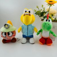 Paper Mario Style Flat Plush Set - 2D Yoshi, Goomba, Koopa Troopa Stuffed Dolls, Small Soft Video Game Character Collectibles Fo