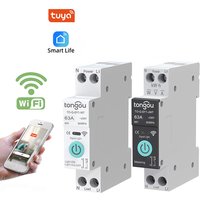 TUYA WiFi Smart Switch 1P 6A 10A 16A 20A 25A 32A 40A 50A 63A Smart Home Wireless Remote Control WiFi Switch