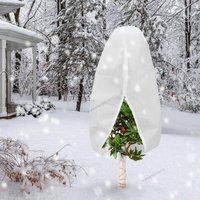 Pflanzenabdeckungen, Frostschutz, Frosttuchdecken für Pflanzen im Freien mit Reißverschluss, Kordelzug für Sträucher, Topfpflanzen im Winter