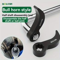 Half Shaft Disassembly Tool Bull Horn Style Heavy Duty Removal Tool Leverage Design for Ball Joint Separator Automotive Repair