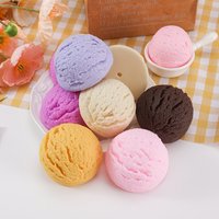 Ice Cream Ball Model Simulated Cone Fake Häagen Dazs DIY Sundae Cup Accessories Ornaments Prop 2pc/lot