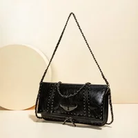 Commuter Crossbody Diaper Bag Women's Luxury Leather Tote Vintage Minimalist Designer Large Capacity Elegant Durable