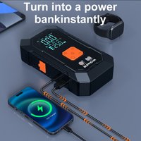 AliExpress BSMOOM 150PSI Car Jump Starter with Air Compressor Auto Tire Inflator, Large LCD Display, LED Light, for Cars, Bike & Motorcycle