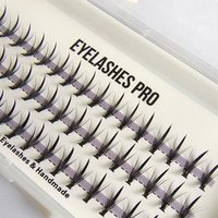 MU002 DIY Hand Made Eyelash Extension Segmented Flase Lashes Dramatic Lash Bundles Soft Ribbon Strip Eyelashes Makeup Lashes NEW