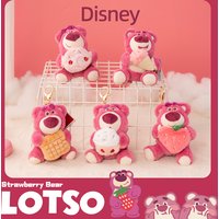 Disney Toy Story Kawaii Lotso Plush Toy Cartoon & Cute Keychain Home Decoration Children's Gifts Backpack Pendant