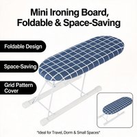 Portable Mini Desktop Ironing Board with Anti-Slip Folding Feet, Heat Resistant Pad for Sewing, Quilting, Handicrafts