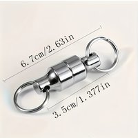 Keychain - 11Weight capacity,Stainless steel structure,Multi-purpose key hook/Tent hook/Fishing Accessories