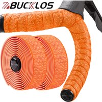 BUCKLOS Bike Handlebar Tape EVA PU Road Bicycle Handlebar Tape Anti-slip Shock Absorption Cycling Wrap End Plug Bike Accessories