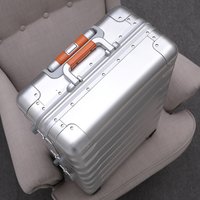 New Trend All aluminum travel luggage 20/24 inch carry-on men's and women's luggage high end Trolley suitcase Student hard box