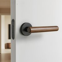 Invisible Door Lock, Storage Room, Indoor Door Lock, Single-sided Handle, Single Tongue Lock, Concealed Solid Wood Door Lock