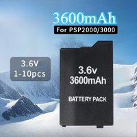 PSP2000/3000 Built-in Battery 3.6V 3600mAh Large Capacity Batteries for PSP 2th PSP2000/3000/3004 Gaming Consoles Host Batteries