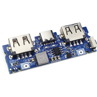 Micro Type-C Dual USB 5V 2.4A Power Bank Module 18650 Lithium Battery Charger Board Boost for Phone DIY