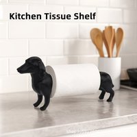 3D Printed Modern Nordic Simple Cute Pet Animal Puppy Shape Roll Paper Holder Toilet Paper Holder