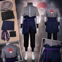 Sasuke Uchiha Anime Cosplay Costume Ninja Uniform for Men Women Halloween Party Outfit Comic Con Role Play Fancy Dress