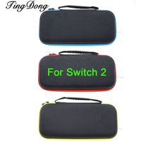 1PC Hard Shell Portable Carrying Case For Switch 2 Console Shockproof Anti-Scratch Travel Protective Bag & Game Card Storage