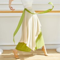 New Chinese dance dance pants women loose flowing chiffon culottes classical dance performance clothing practice wide leg pants