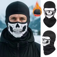 AliExpress NONE Bicycle Balaclava Full Face Mask Skull Print Motorcycle Full Face Mask Windproof Skiing Head Neck Warmer Helmet Liner