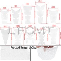 Motorcycle Transparent Frosted Tank Pad Sticker Fuel Gas Oil Tank Protector Decals For Honda Kawasaki Bmw Yamaha Suzuki Ducati