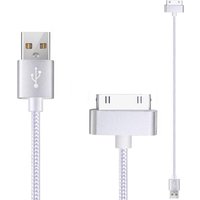 USB Cable Fast Charging for iPhone 4 4s 3GS 3G iPad 1 2 3 iPod Nano touch 30 Pin Original Charger Adapter Data Sync Cord 1m 1.5m