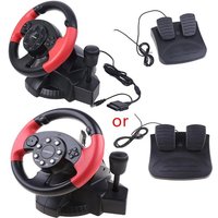 U2JE Gaming Steering Wheel Gamepad Racing Game Steering Wheel Dual Motor Vibration For FT33D3 D7 Series for Console